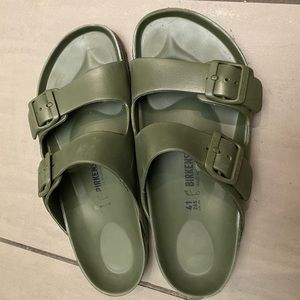 Birkenstock Essentials Arizona Waterproof Slide Sandal KHAKI size 8-8.5/41EUD